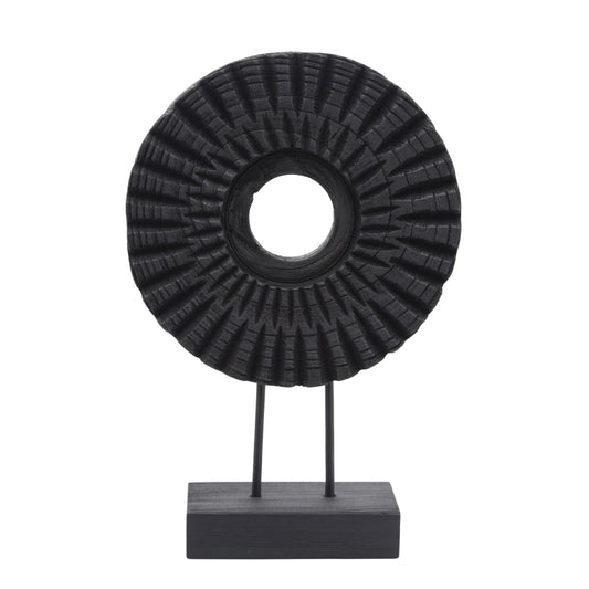 Black Pinwheel Deco 15"