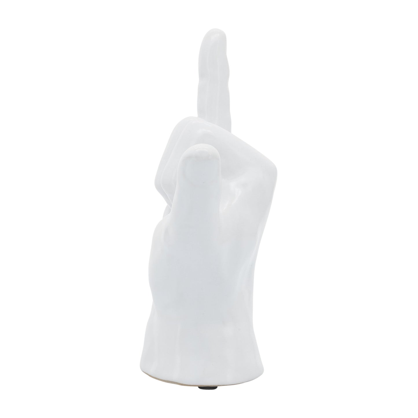 7"h, "Hang Loose" Hand, White
