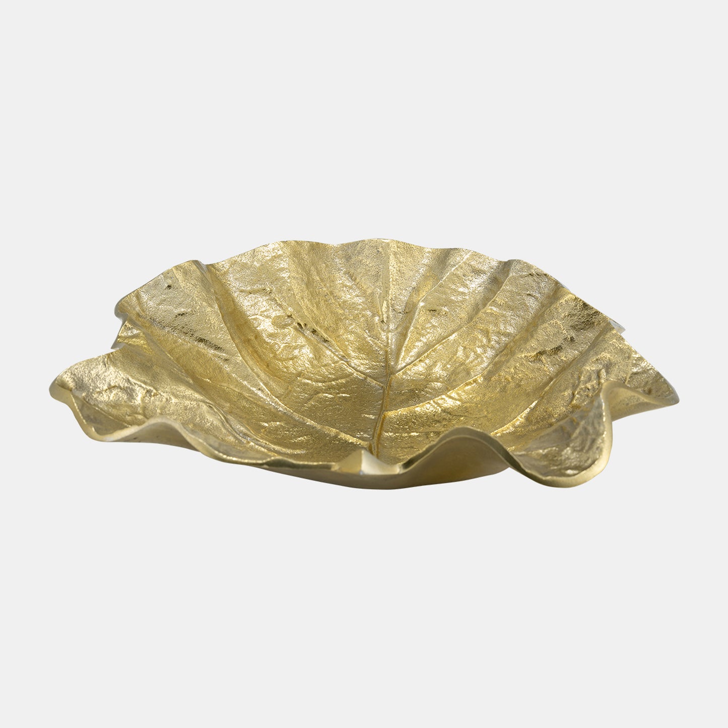 Gold Round Leaf Tray
