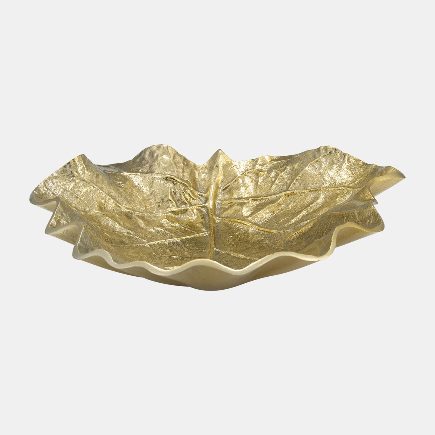 Gold Round Leaf Tray
