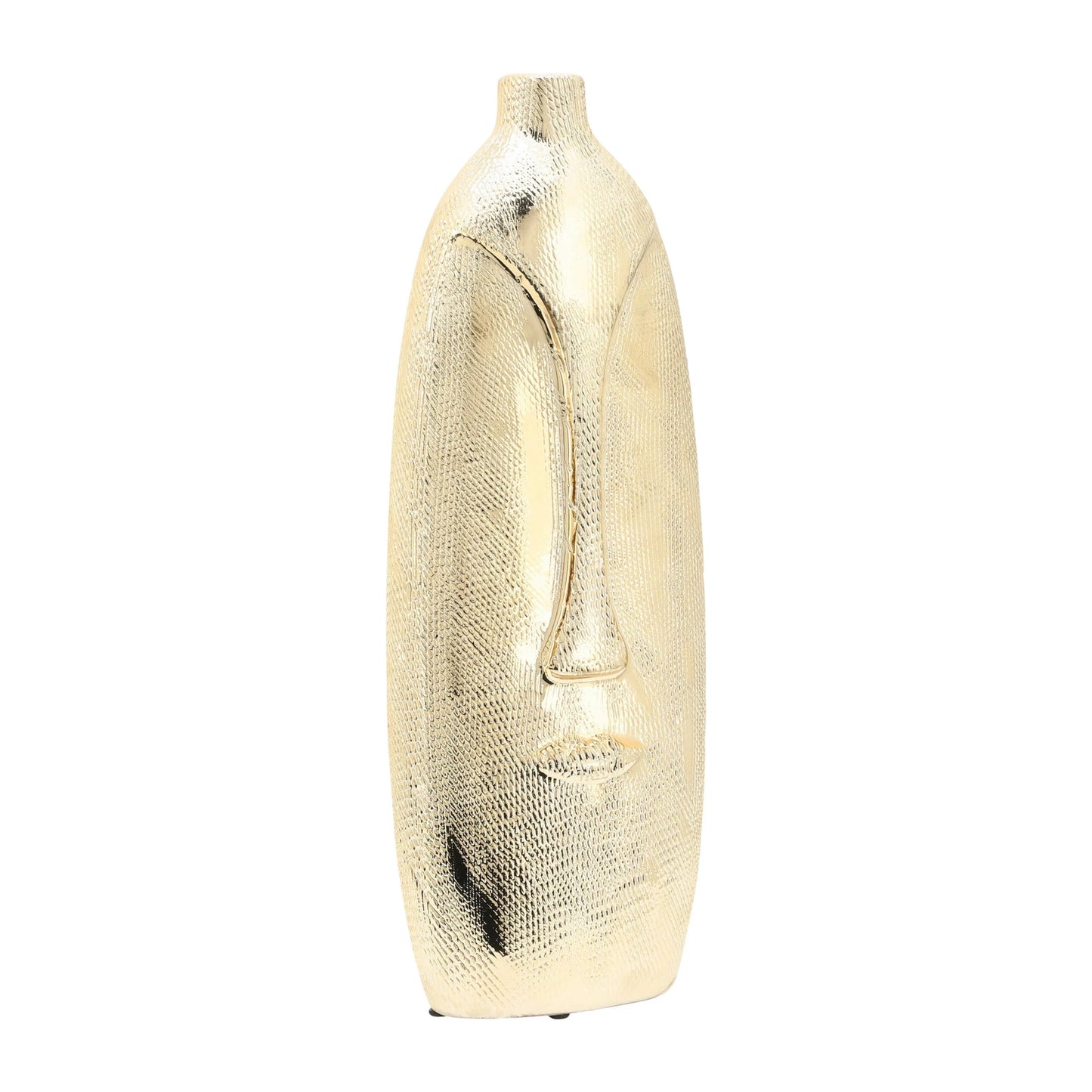 Scratched Face Vase