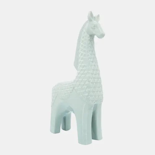 Porcelain Llama 17" H, Green