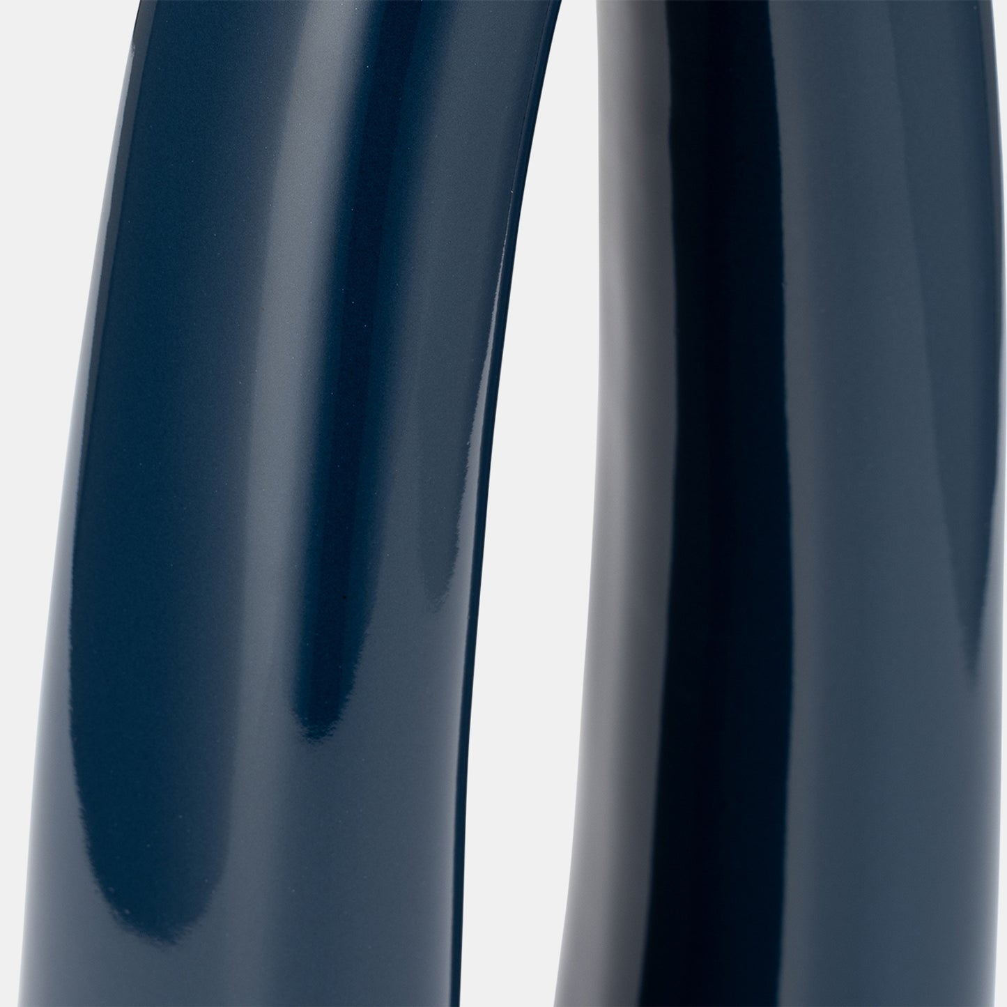 14"h Cer, Open Cut-out Vase, Blue