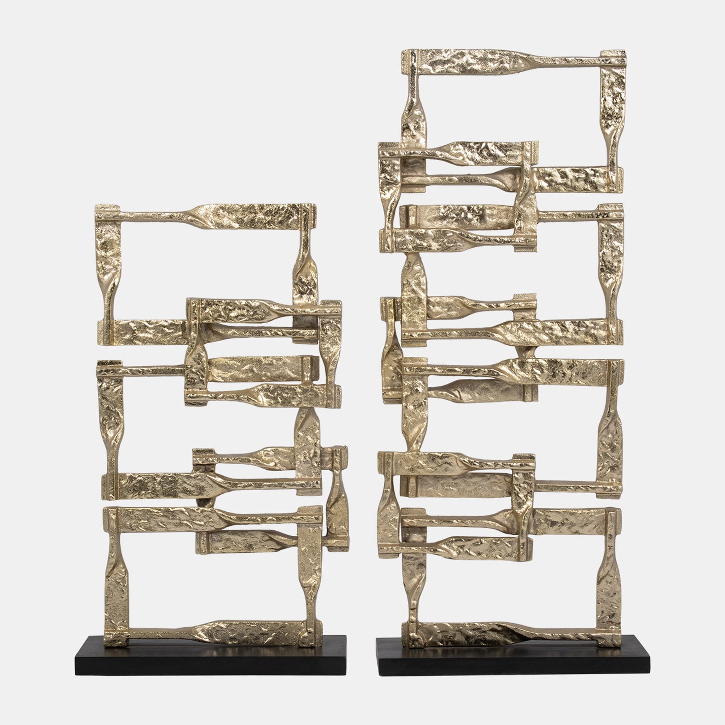 Stacking Squares 23", Gold