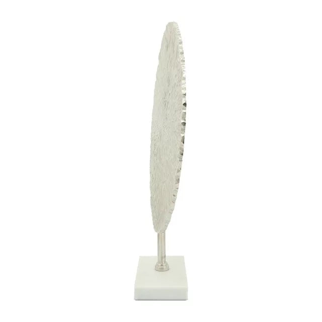Silver Textured 21" Plate Deco