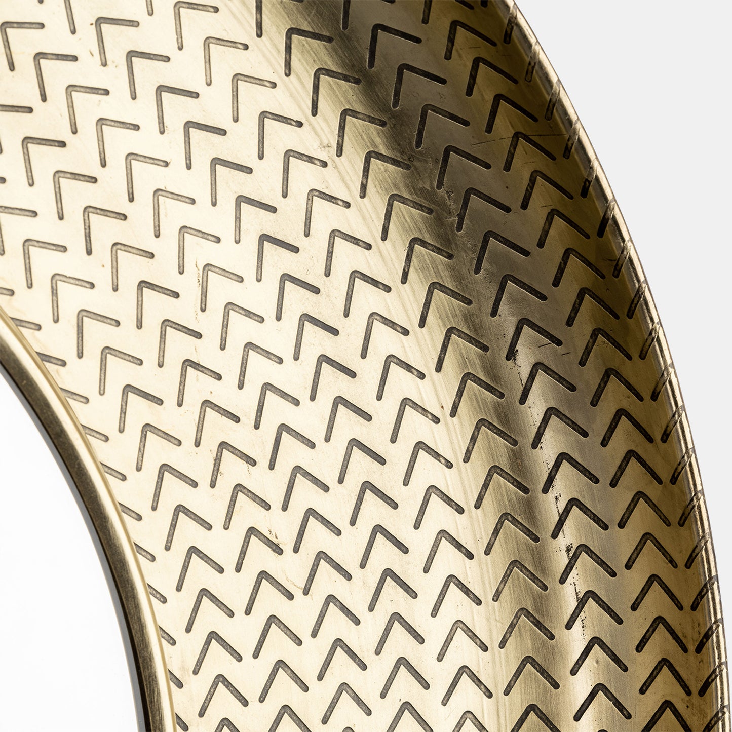Bowl Pattern Mirror, Gold
