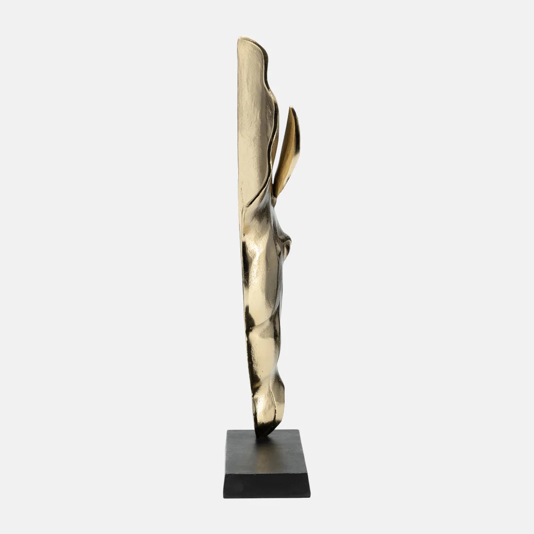 Horse Head Sculpture 24" Gold