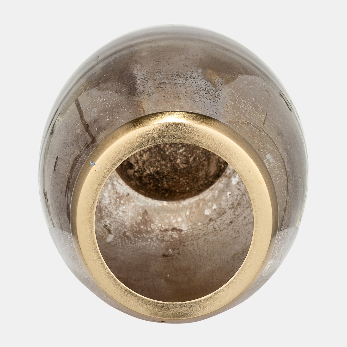 Champagne Glass Vase 18" with Metal Ring