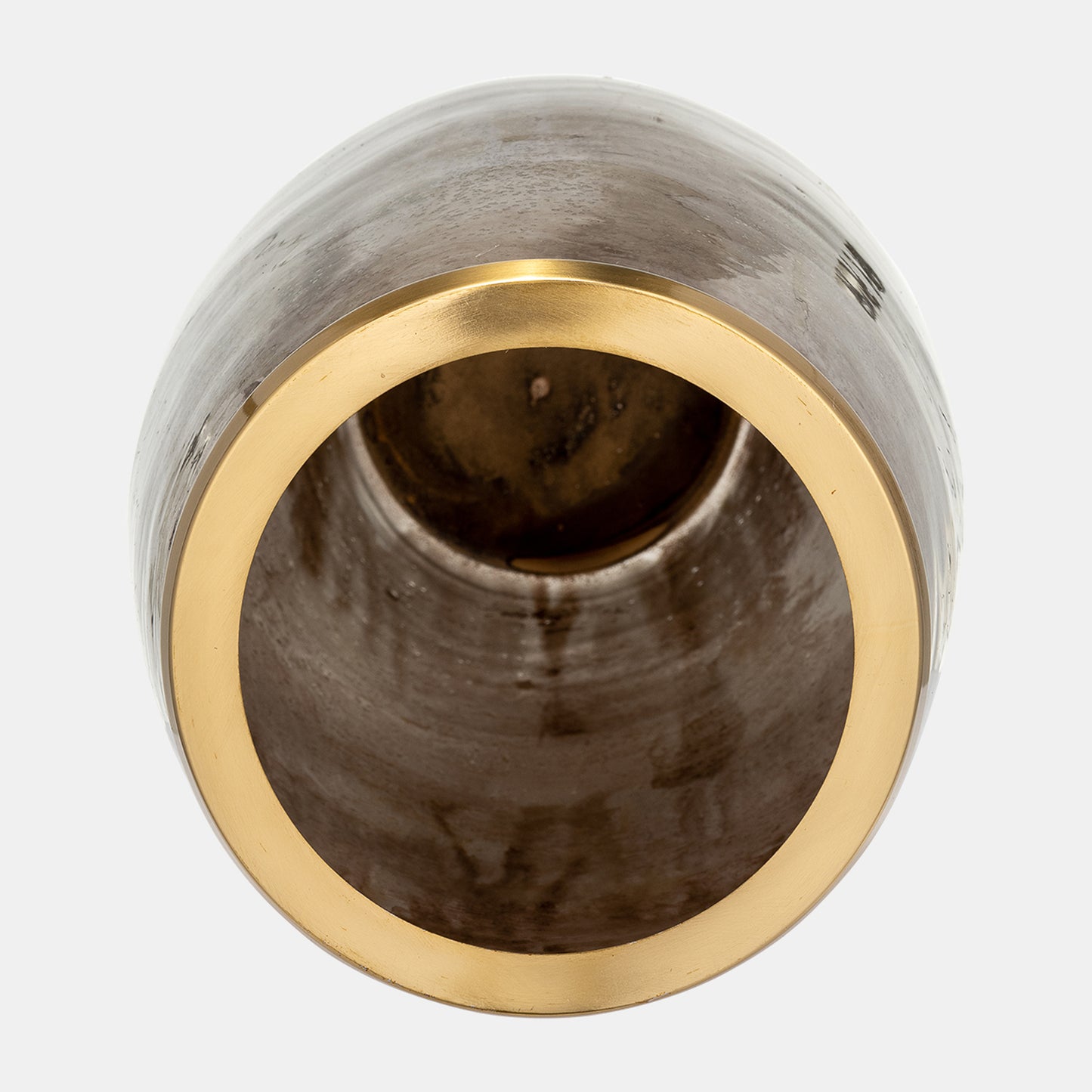 Champagne Glass Vase 24" with Metal Ring