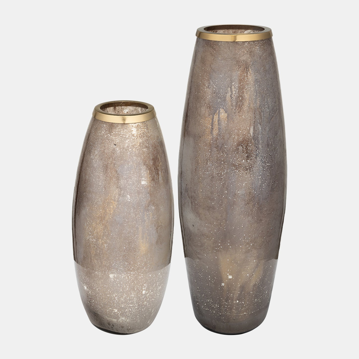 Champagne Glass Vase 24" with Metal Ring