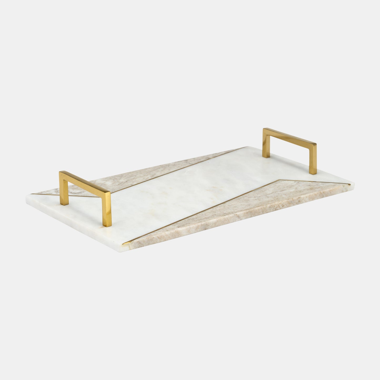 Auric Handle Tray, Set of 2