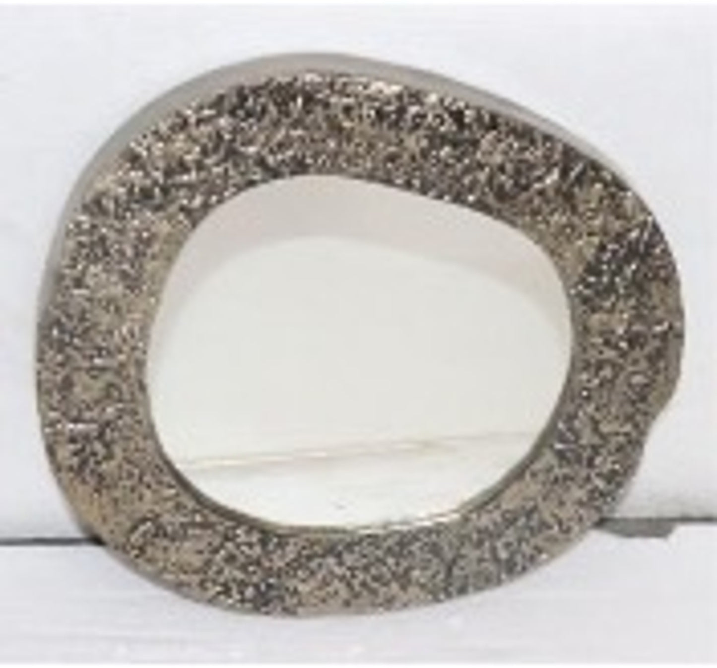 15/20" Textured Mirrors, Silver Set Of 2