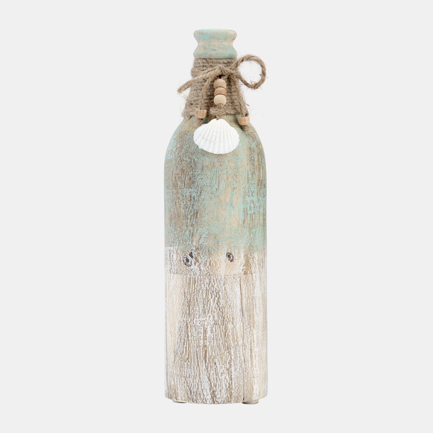 Tri-Colored Wood Bottle