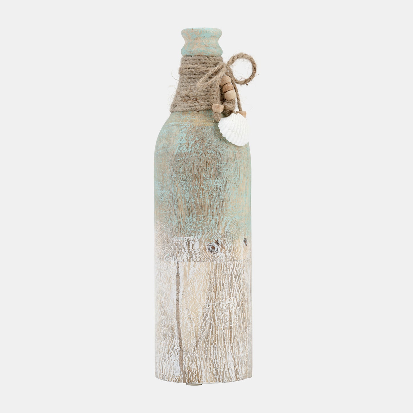 Tri-Colored Wood Bottle