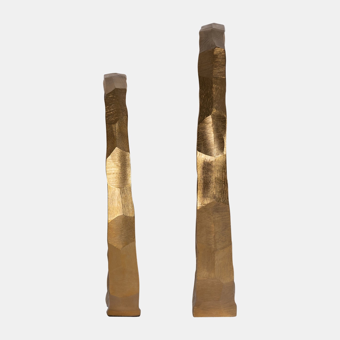 Decorative Hammered Halo - Gold, Set of 2
