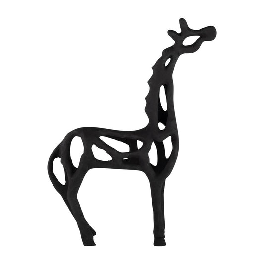 Giraffe Illusion Sculpture, Black