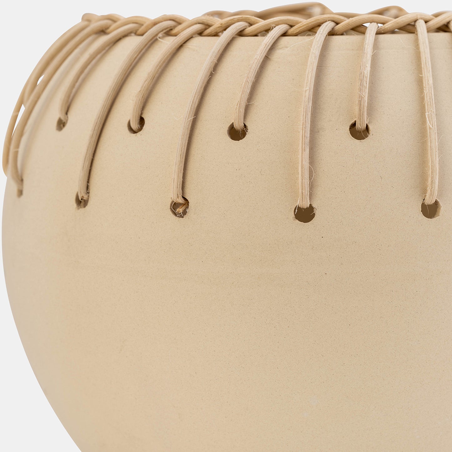 Ceramic Bowl with Natural Weave