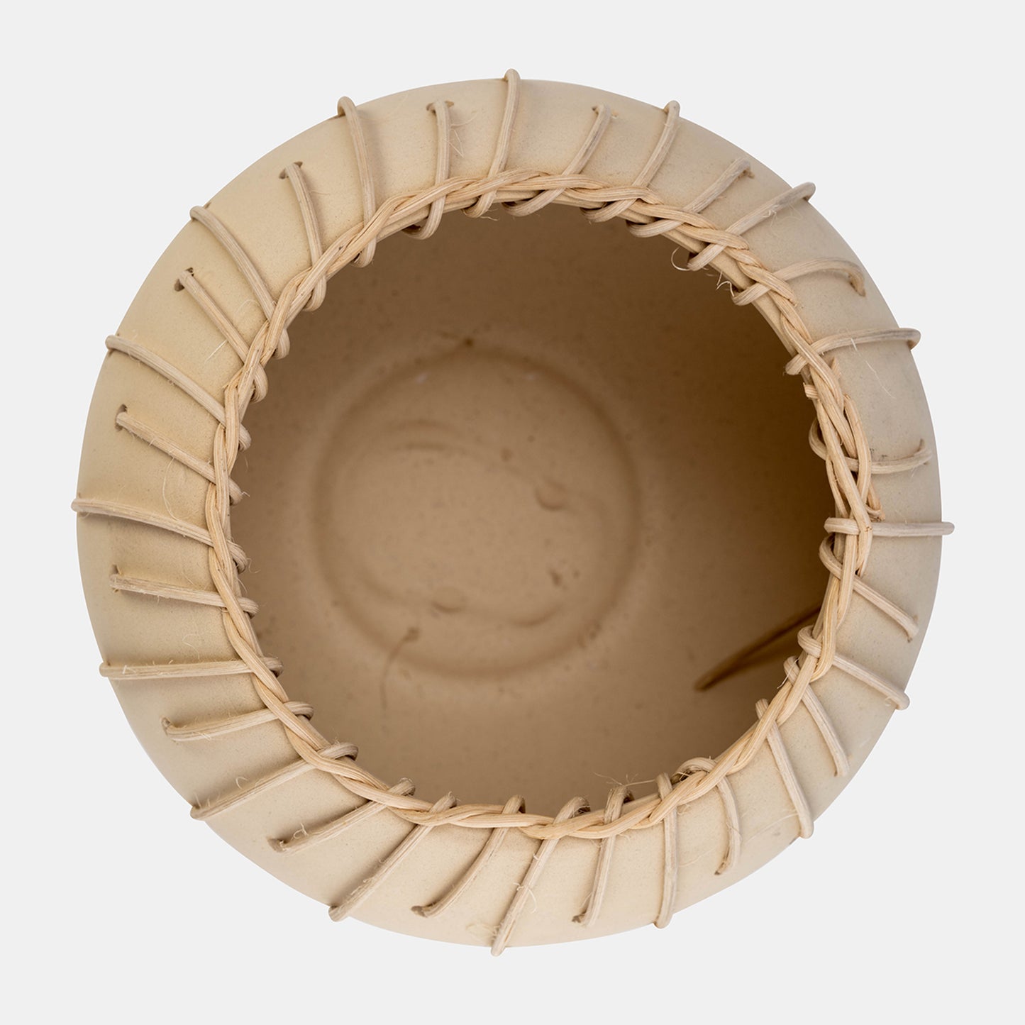 Ceramic Bowl with Natural Weave