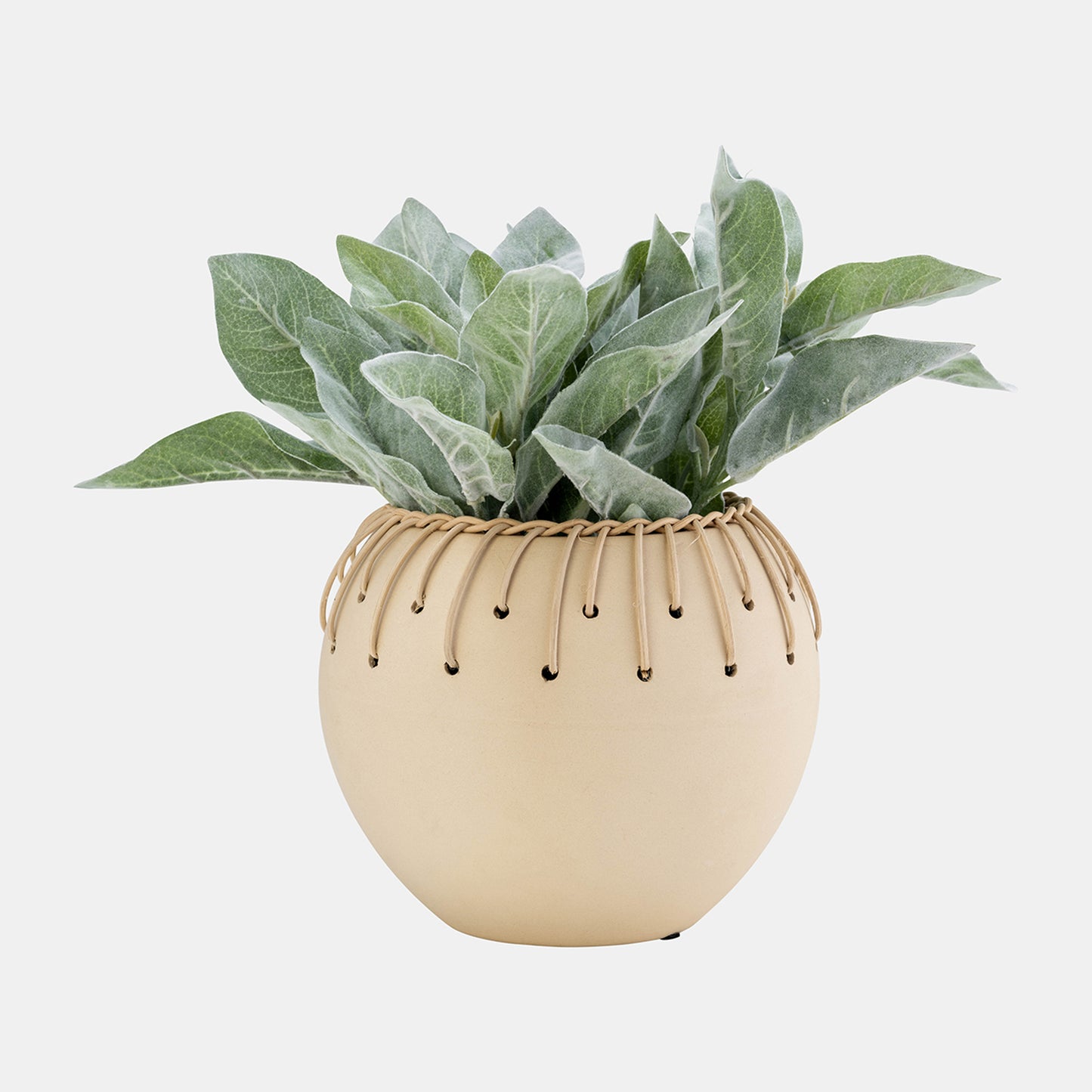 Ceramic Bowl with Natural Weave