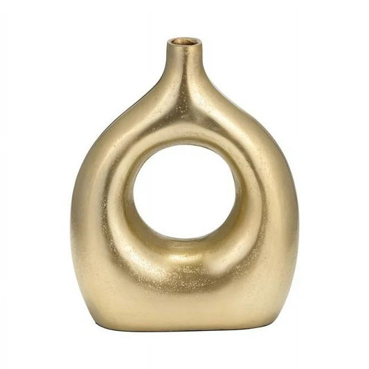 Open Cut Vase, Gold