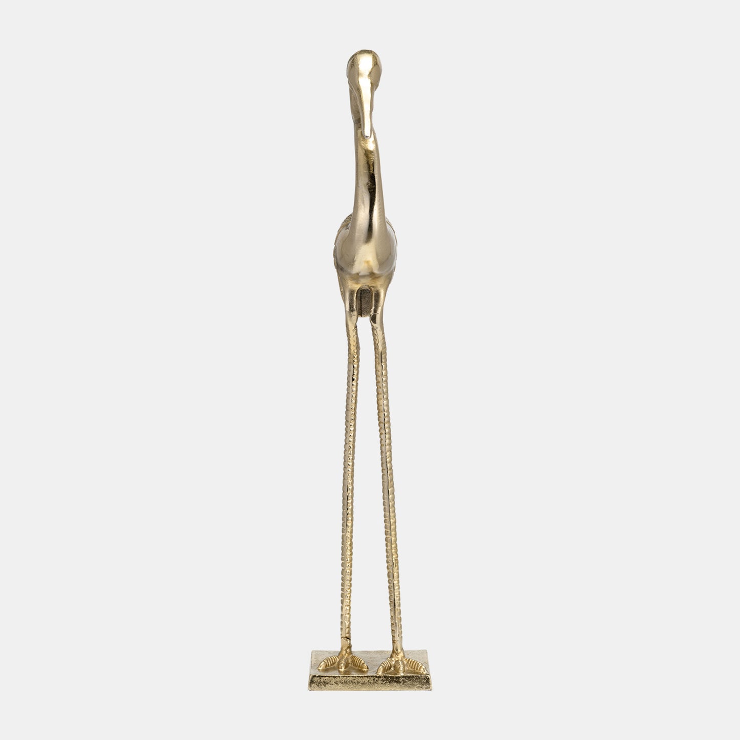 Metal Casted Heron, Gold