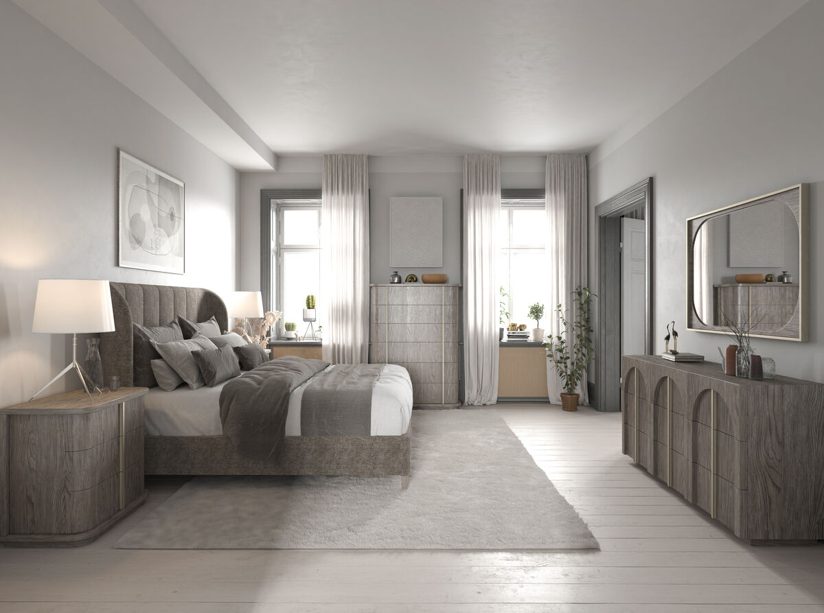 Vault Upholstered Queen Shelter Bed