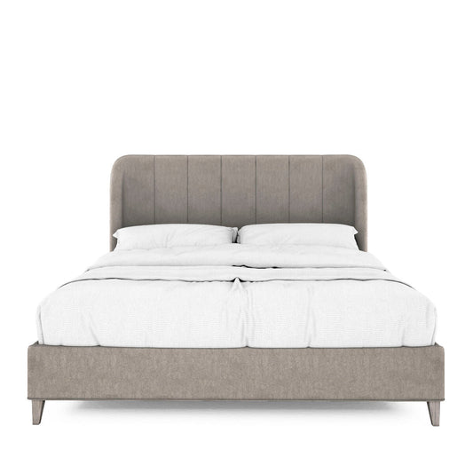 Vault Upholstered Shelter Queen Bed