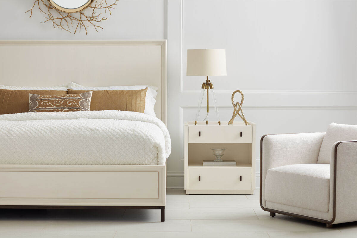 Blanc King Panel Bed