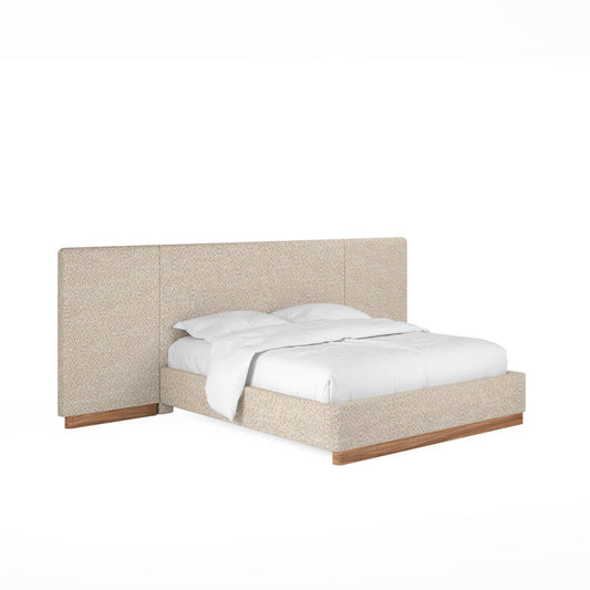 Portico Queen Upholstered Bed with End Panel
