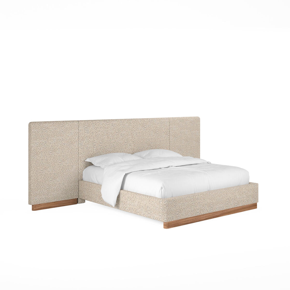 Portico King Upholstered Bed with End Panel
