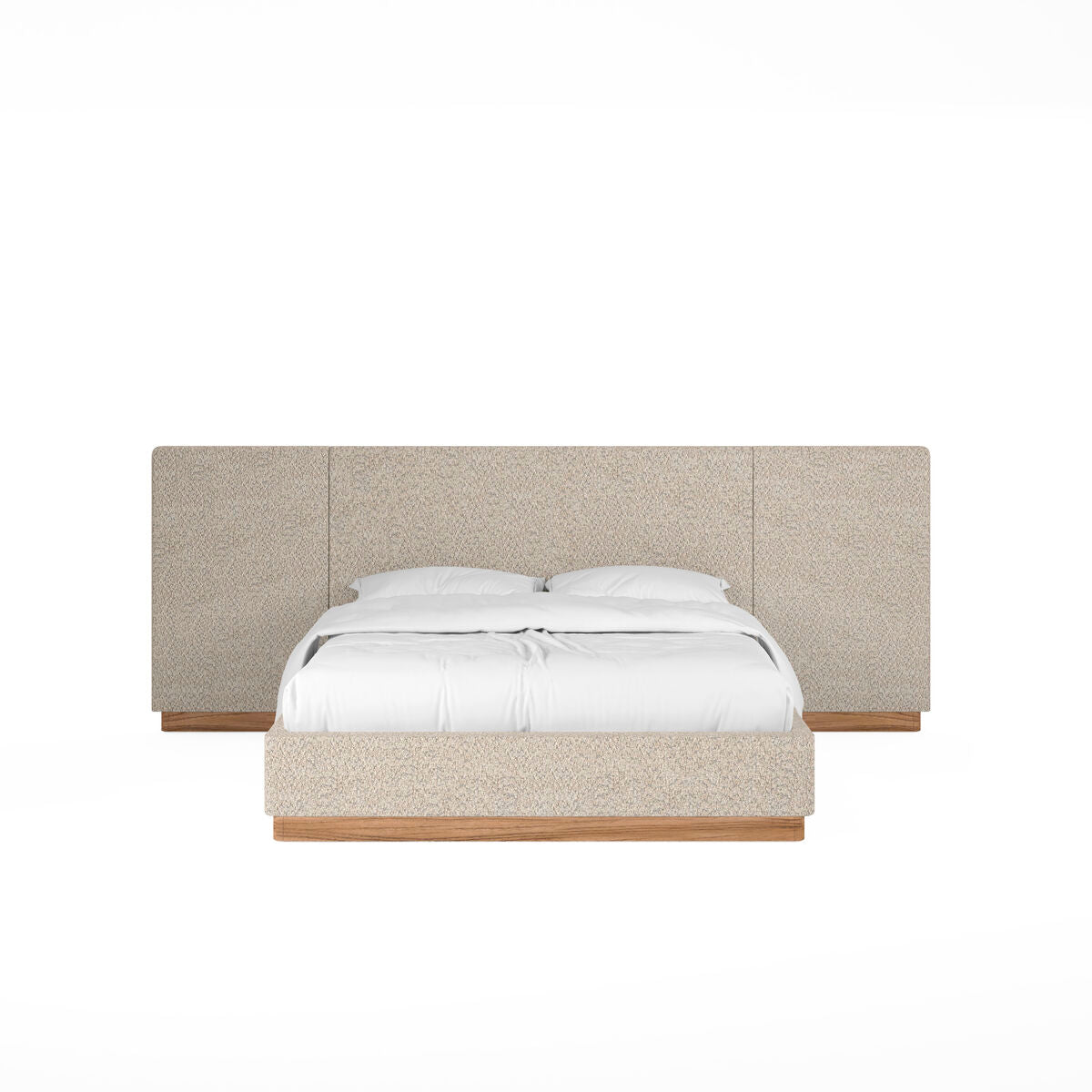 Portico King Upholstered Bed with End Panel