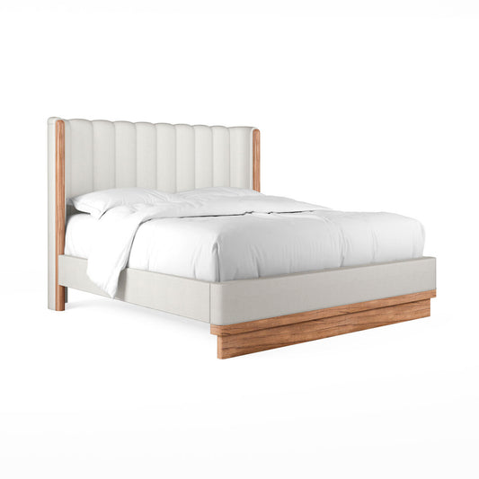 Portico Upholstered Shelter Queen Bed