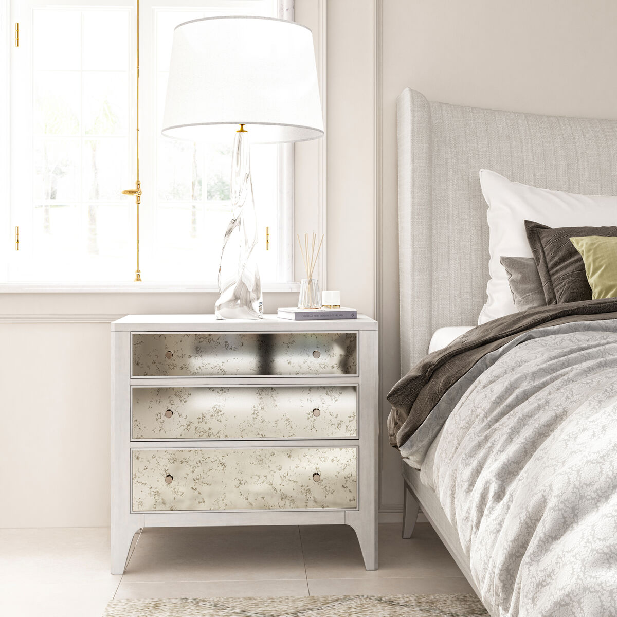 Mezzanine King Upholstered Bed