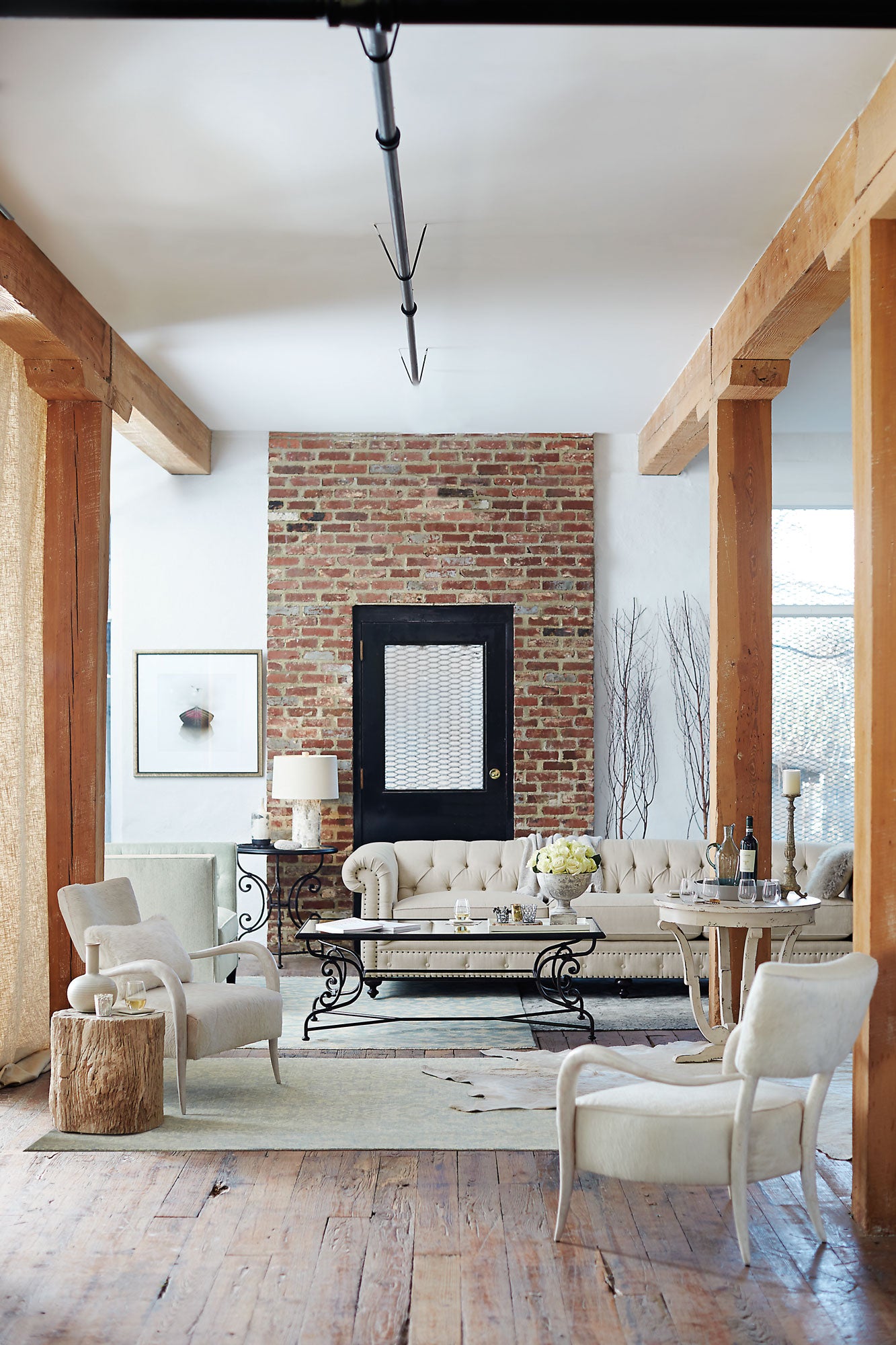 Petrified Wood Accent Table