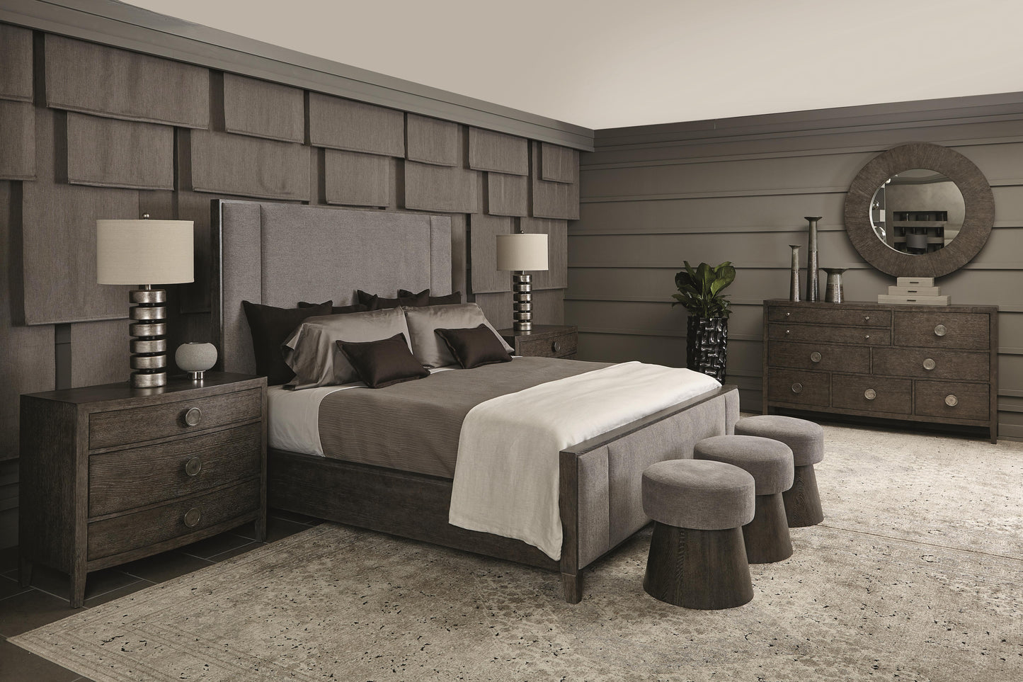 Linea Upholstered King Bed