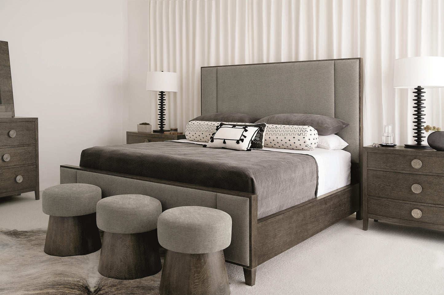 Linea Upholstered King Bed