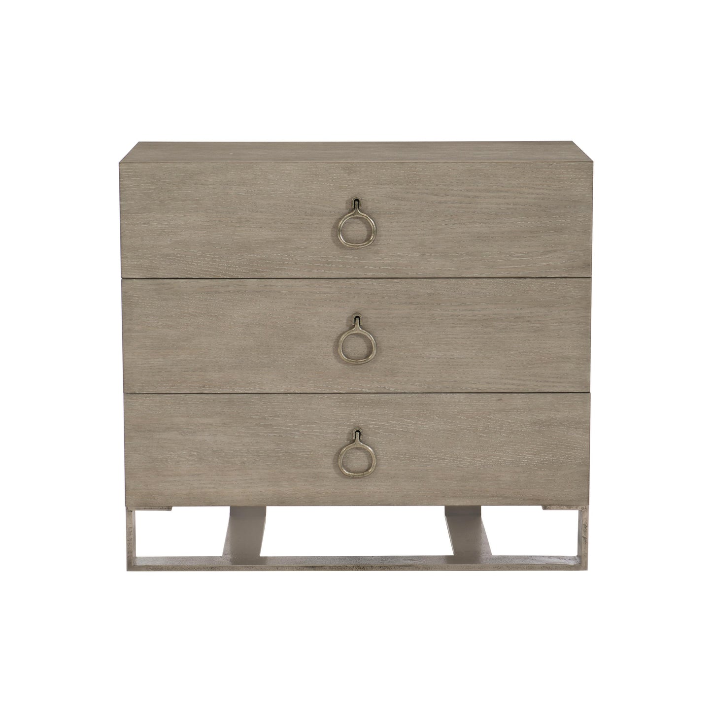 Linea Nightstand, Cerused Greige