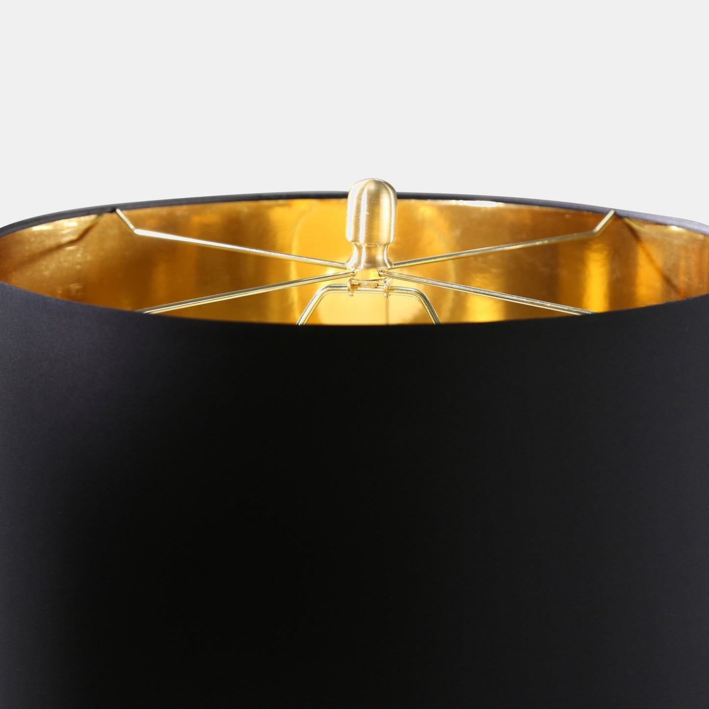 Benson Metal 28" Table Lamp With Clear Glass Ball, Gold