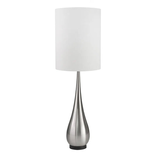 Teardrop Table Lamp, Silver