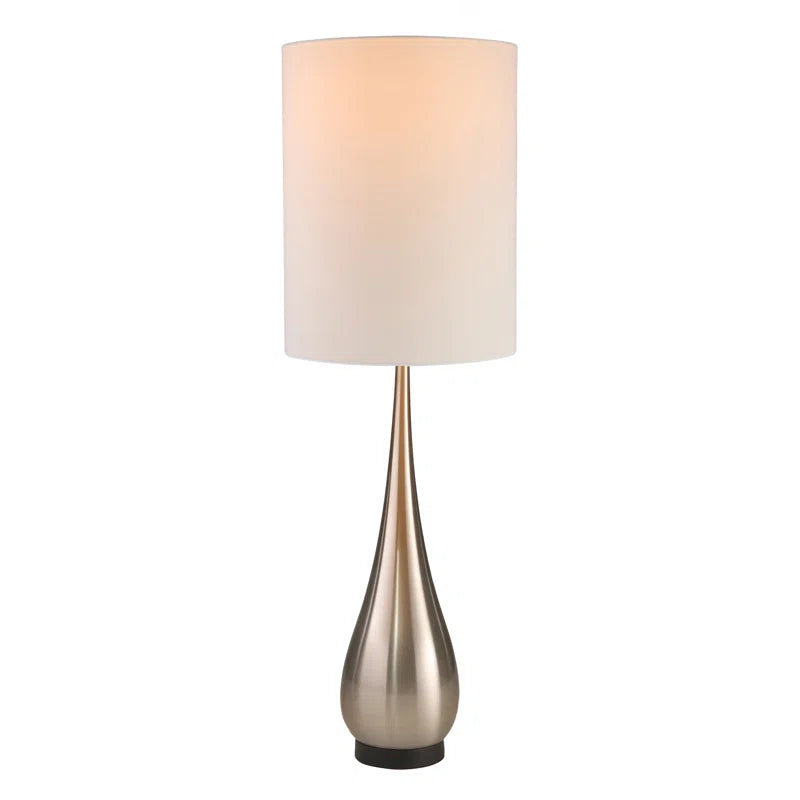 Teardrop Table Lamp, Silver