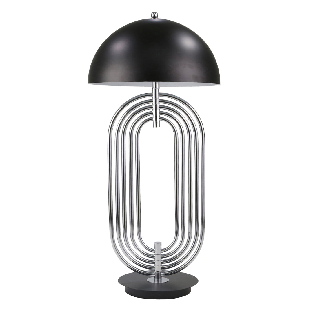 Art Deco Table Lamp, Silver