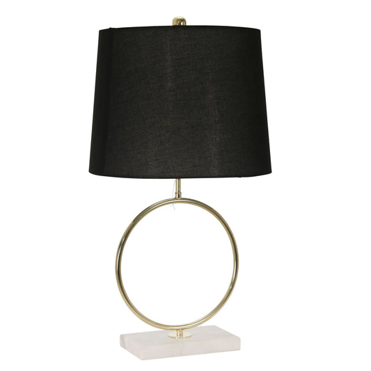 Gredzen Table Lamp with Marble Base, Gold