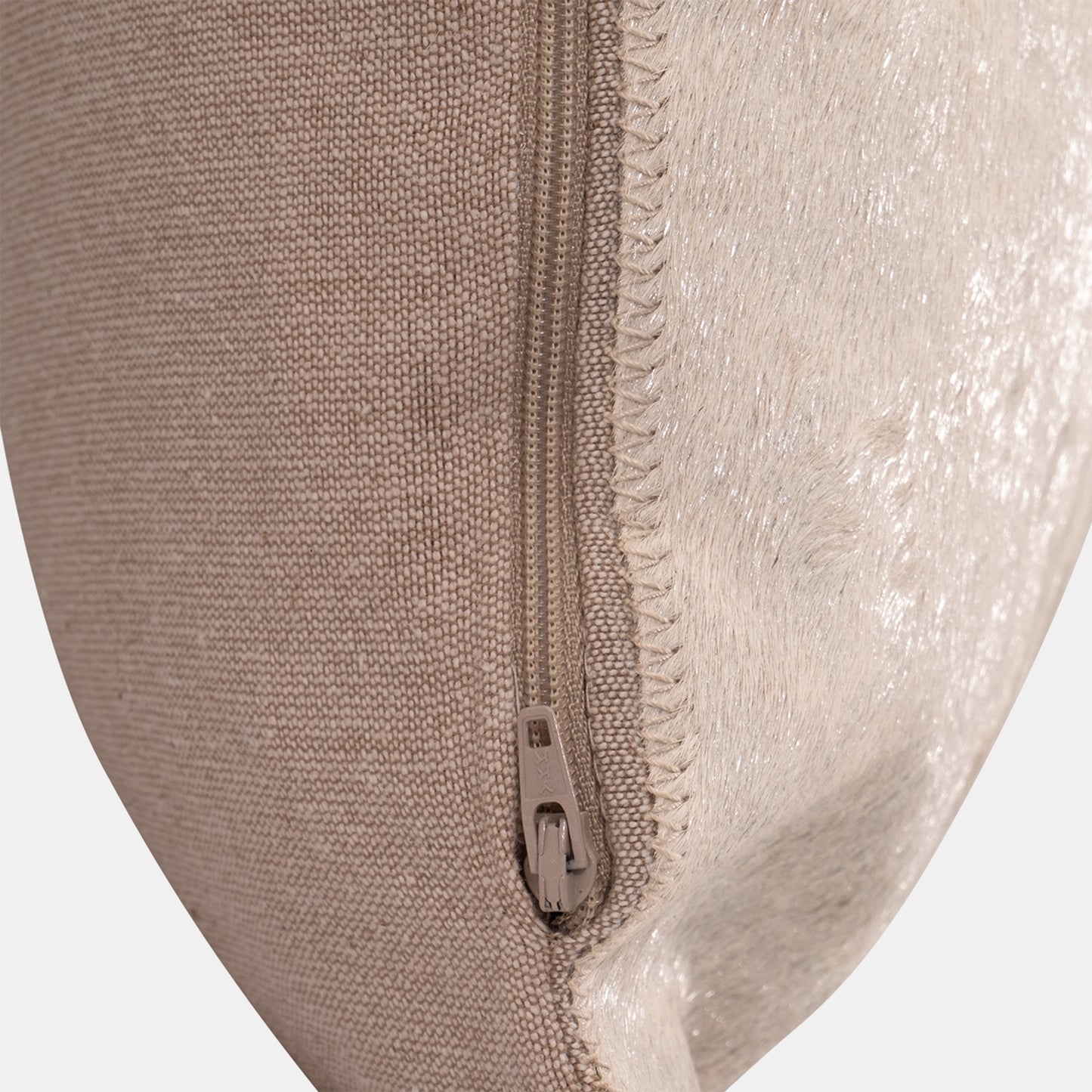 Leather Patch Decorative Square 20" X 20" Pillow, Gray