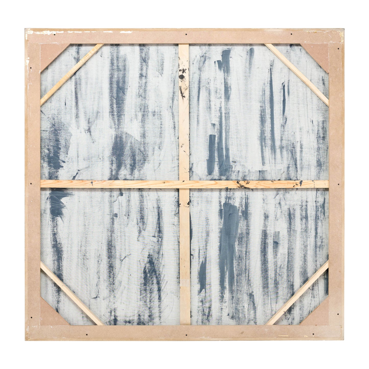71x71, Hand Painted Shining Gold Leaf Canvas, Blk