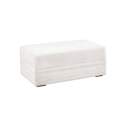 Hockney Ottoman - Ivory