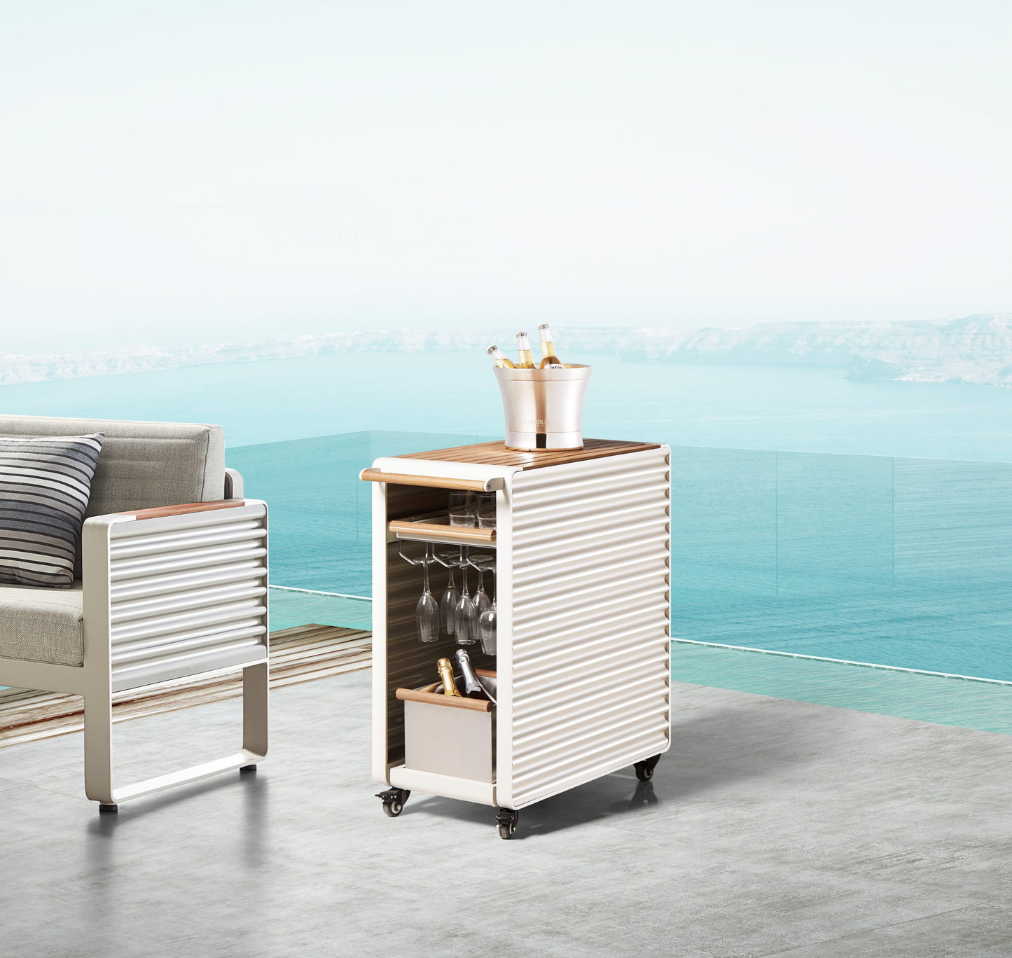 Airport Trolley Dining Cart (W/o Ice Bucket)