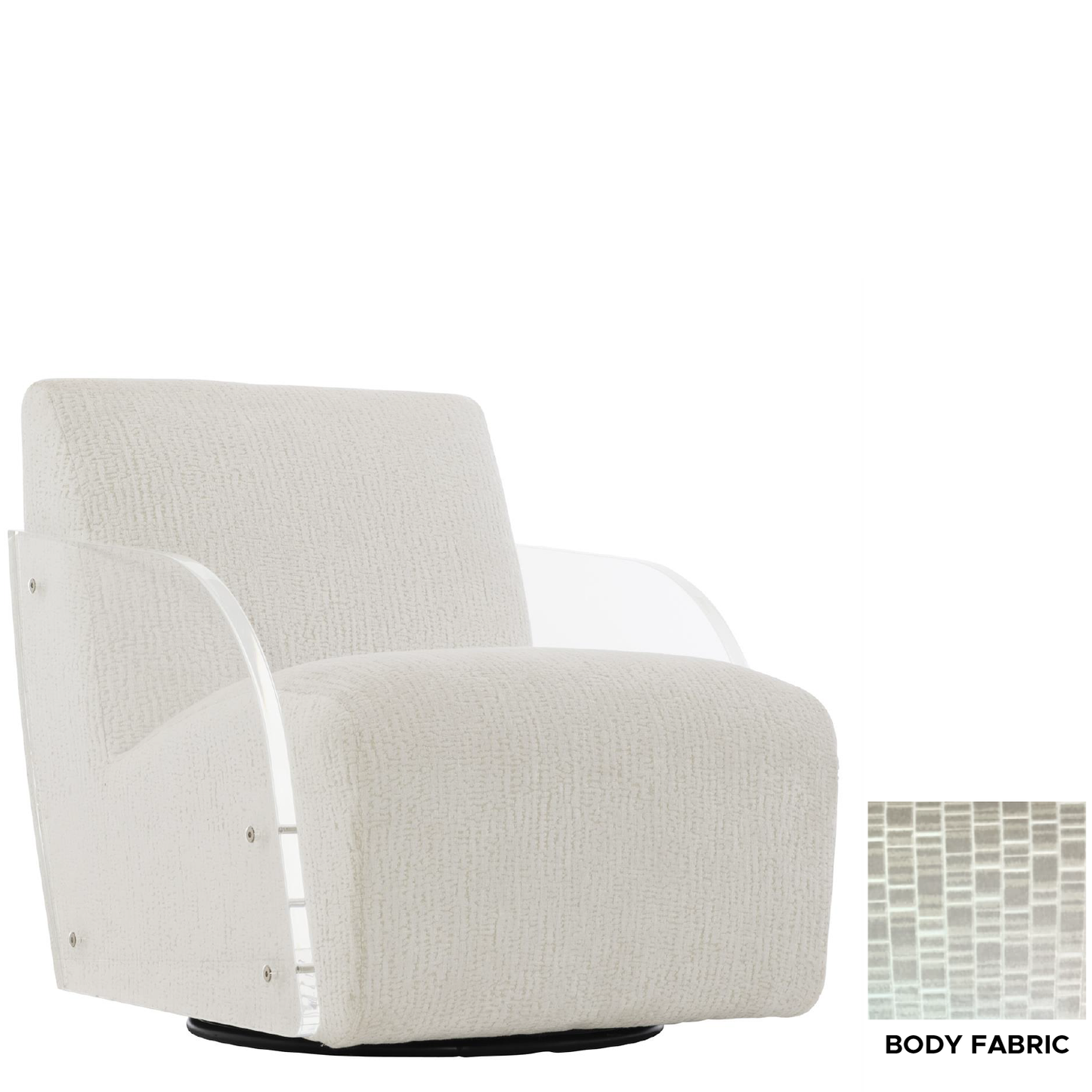 Perla Fabric Swivel Chair