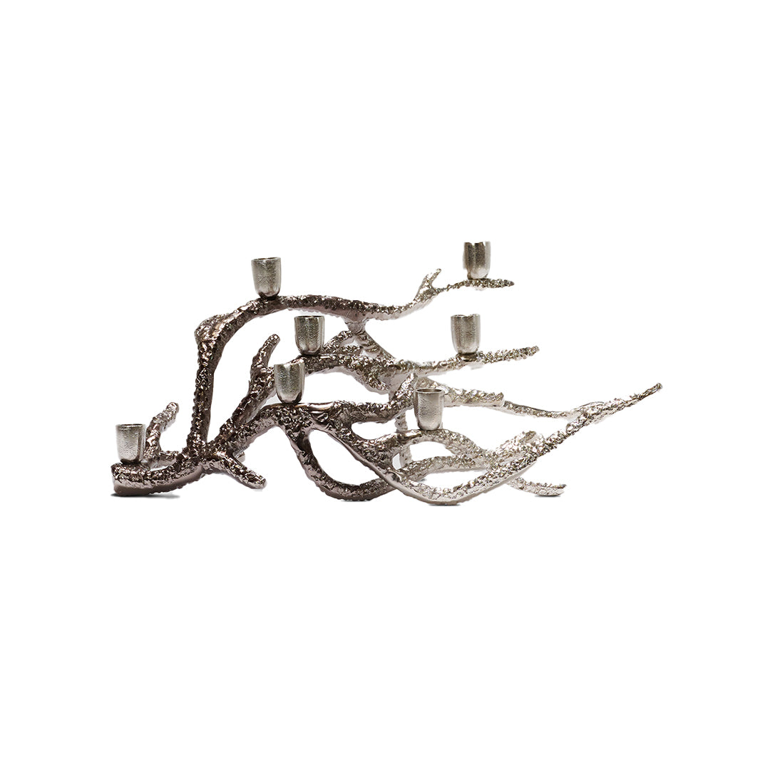 Large Channing Stylized Coral Candle Holder