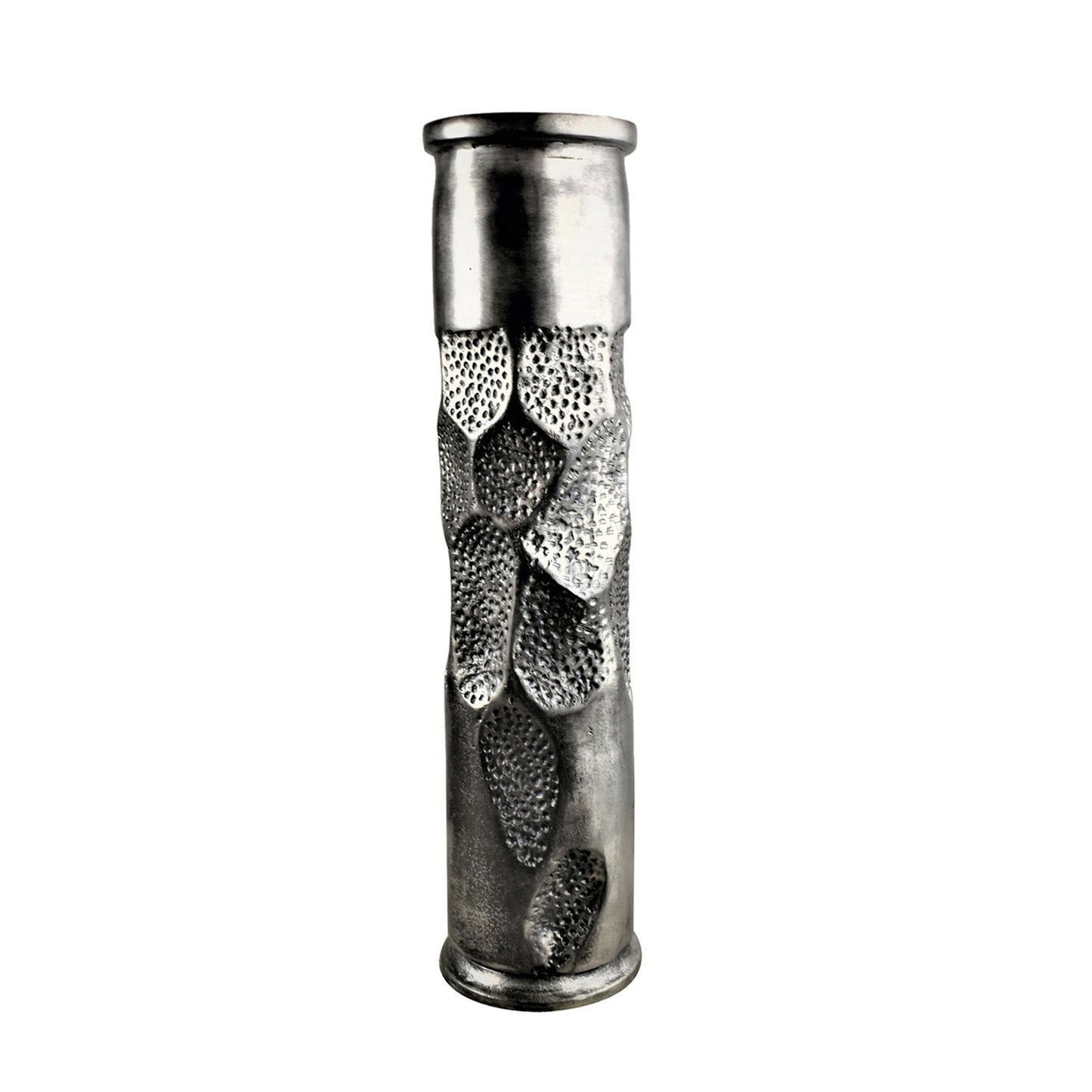 Dillard Sculpted and Hammered Candle Holder, Large