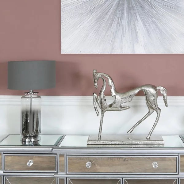 Nickel Horse Sculpture